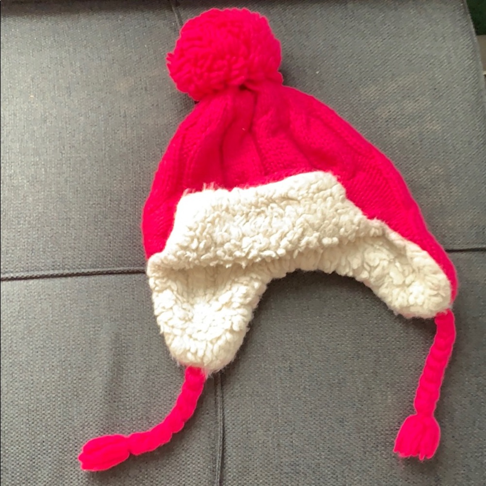 Pink Abercrombie winter hat